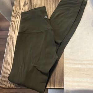Size 2 lululemon olive align leggings